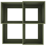 Garden Planter Olive green 100 x 100 x 60 cm Steel