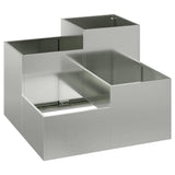 Garden Planter Silver 100 x 100 x 60 cm Galvanised steel