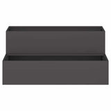 Garden Planter Black 100 x 60 x 45 cm Steel
