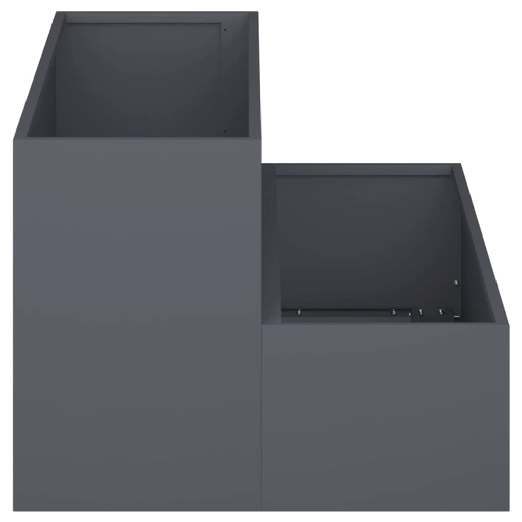 Garden Planter Anthracite 100 x 60 x 45 cm Steel