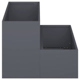 Garden Planter Anthracite 100 x 60 x 45 cm Steel