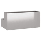 Garden Planter Silver 100 x 60 x 45 cm Stainless steel