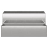 Garden Planter Silver 100 x 60 x 45 cm Stainless steel