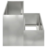 Garden Planter Silver 100 x 60 x 45 cm Galvanised steel