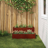 Garden Planter Rusty 100 x 60 x 45 cm Weathering Steel