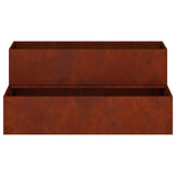 Garden Planter Rusty 100 x 60 x 45 cm Weathering Steel