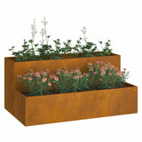 Garden Planter Rusty 100 x 60 x 45 cm Weathering steel
