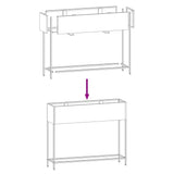 Raised Garden Planter Black 100 x 26 x 82 cm Steel