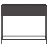 Raised Garden Planter Black 100 x 26 x 82 cm Steel
