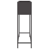 Raised Garden Planter Black 100 x 26 x 82 cm Steel
