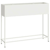 Raised Garden Planter White 100 x 26 x 82 cm Steel