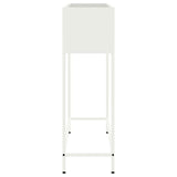 Raised Garden Planter White 100 x 26 x 82 cm Steel