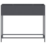 Raised Garden Planter Anthracite 100 x 26 x 82 cm Steel