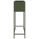 Raised Garden Planter Olive green 100 x 26 x 82 cm Steel