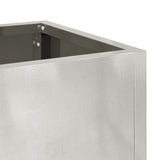 Raised Garden Planter Silver 100 x 26 x 82 cm Stainless steel