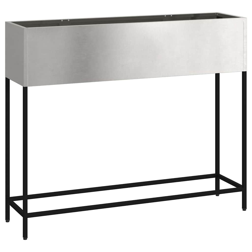 Raised Garden Planter Silver 100 x 26 x 82 cm Stainless steel