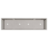 Raised Garden Planter Silver 100 x 26 x 82 cm Stainless steel