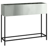 Raised Garden Planter Silver 100 x 26 x 82 cm Galvanised Steel