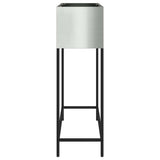 Raised Garden Planter Silver 100 x 26 x 82 cm Galvanised Steel