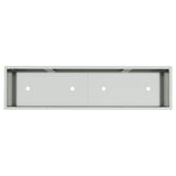 Raised Garden Planter Silver 100 x 26 x 82 cm Galvanised Steel