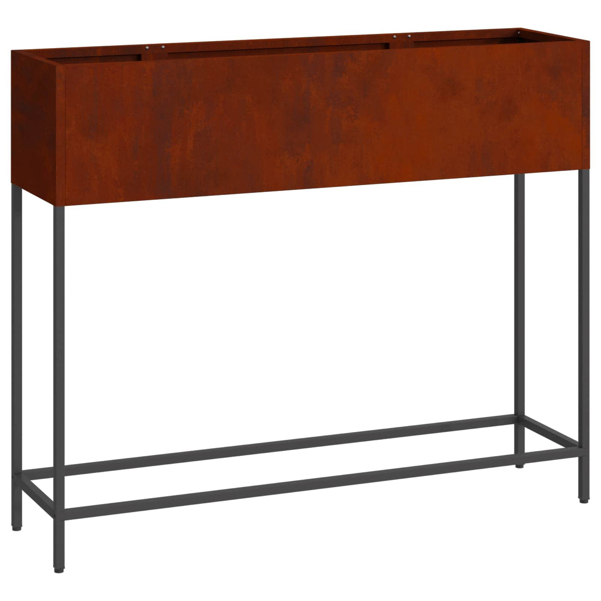 Raised Garden Planter Rusty 100 x 26 x 82 cm Weathering Steel