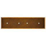 Raised Garden Planter Rusty 100 x 26 x 82 cm Steel