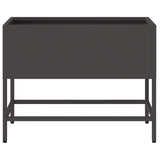 Raised Garden Planter Black 60 x 26 x 45 cm Steel