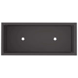 Raised Garden Planter Black 60 x 26 x 45 cm Steel