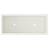 Raised Garden Planter White 60 x 26 x 45 cm Steel