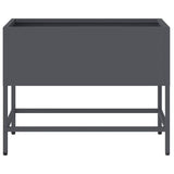 Raised Garden Planter Anthracite 60 x 26 x 45 cm Steel