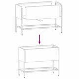 Raised Garden Planter Olive green 60 x 26 x 45 cm Steel