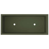 Raised Garden Planter Olive green 60 x 26 x 45 cm Steel