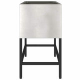 Raised Garden Planter Silver 60 x 26 x 45 cm Stainless steel