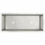 Raised Garden Planter Silver 60 x 26 x 45 cm Stainless steel