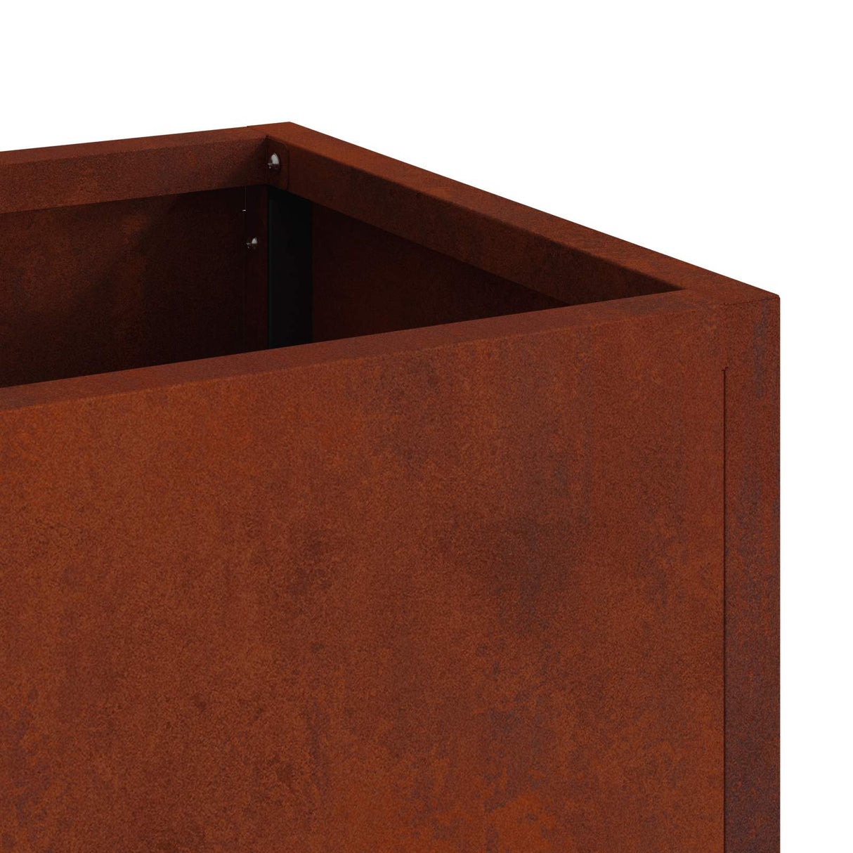 Raised Garden Planter Rusty 60 x 26 x 45 cm Weathering Steel