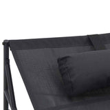 Sunbed Anthracite 200 x 74 x 73 cm Textilene, Steel