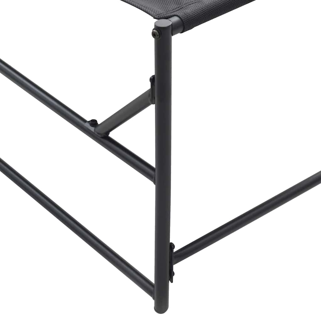 Sunbed Anthracite 200 x 74 x 73 cm Textilene, Steel