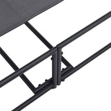 Sunbed Anthracite 200 x 74 x 73 cm Textilene, Steel