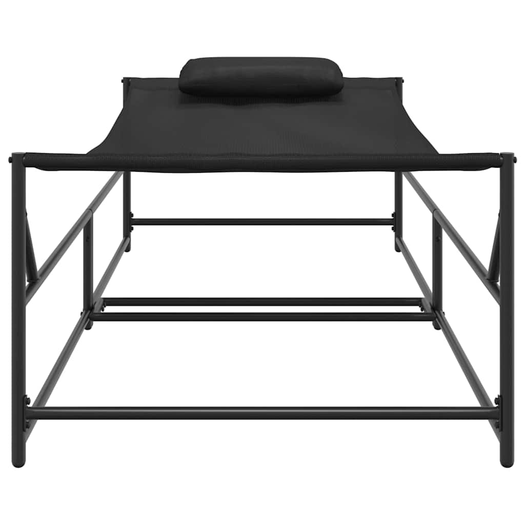 Sunbed Anthracite 200 x 74 x 73 cm Textilene, Steel