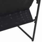 Garden Chairs 4 pcs Black and anthracite 50.5 x 59 x 81.5 cm