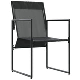 Garden Chairs 4 pcs Black and anthracite 50.5 x 59 x 81.5 cm
