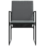 Garden Chairs 4 pcs Black and anthracite 50.5 x 59 x 81.5 cm
