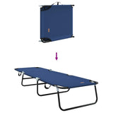 Folding Sun Lounger Folding 2 pcs Blue 56 x 189 x 87cm Fabric