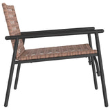Garden Chair 2 pcs Black 79 x 56 x 73.5cm Poly Rattan