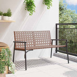 Garden Chair Black 113 x 79 x 75cm Poly Rattan