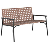 Garden Chair Black 113 x 79 x 75cm Poly Rattan