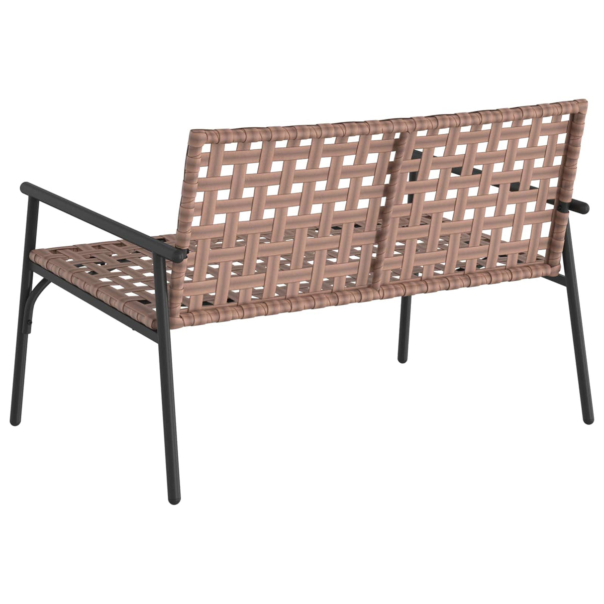 Garden Chair Black 113 x 79 x 75cm Poly Rattan