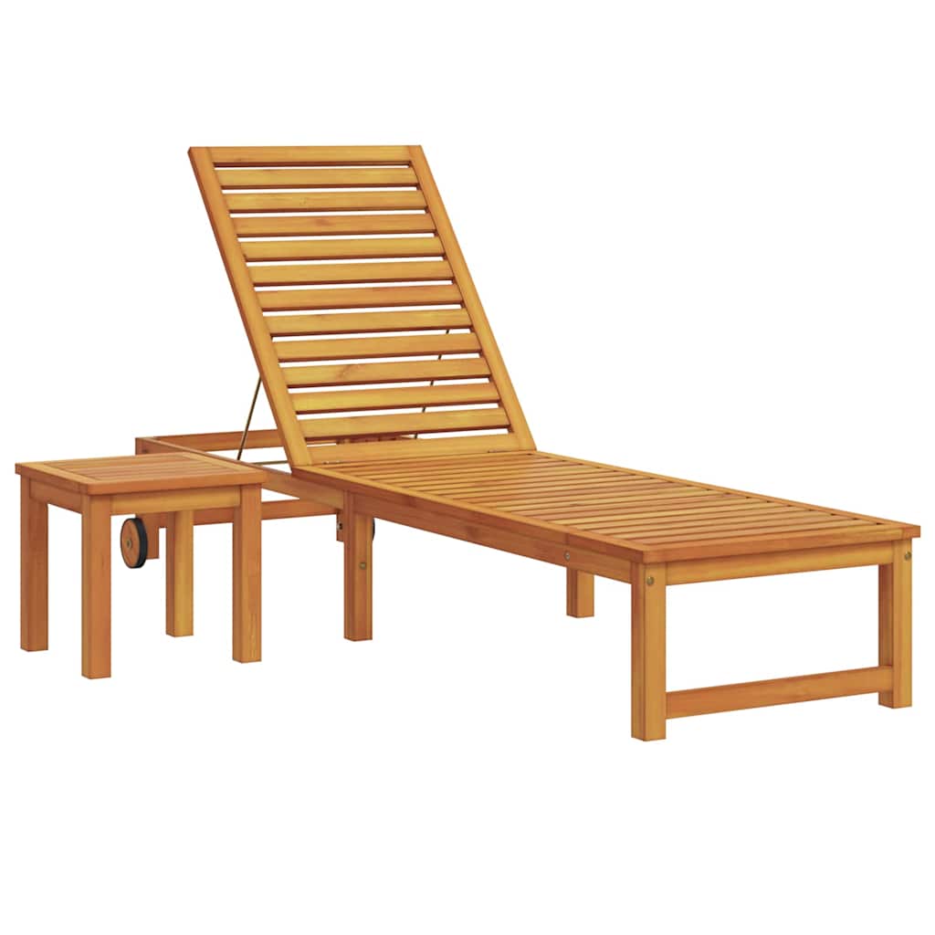 Sun Lounger 3 pcs Brown 35 x 35 x 34cm Solid Acacia wood
