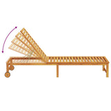 Sun Lounger 3 pcs Brown 35 x 35 x 34cm Solid Acacia wood