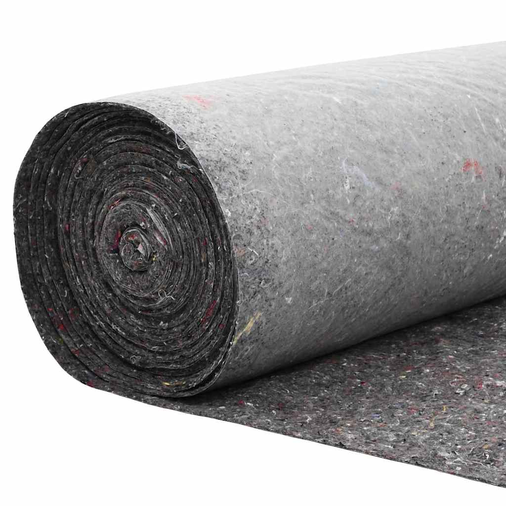 Pool Fleece Folding Grey 1 x 50 m Polyester and cotton